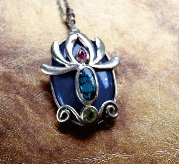 ラピスラズリ・ターコイズ・ピンクサファイア